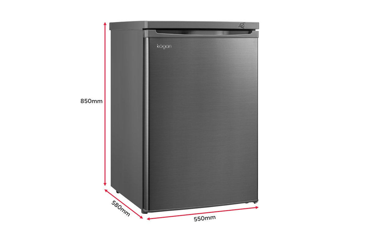 Kogan 91L Upright Freezer (Stainless Steel)