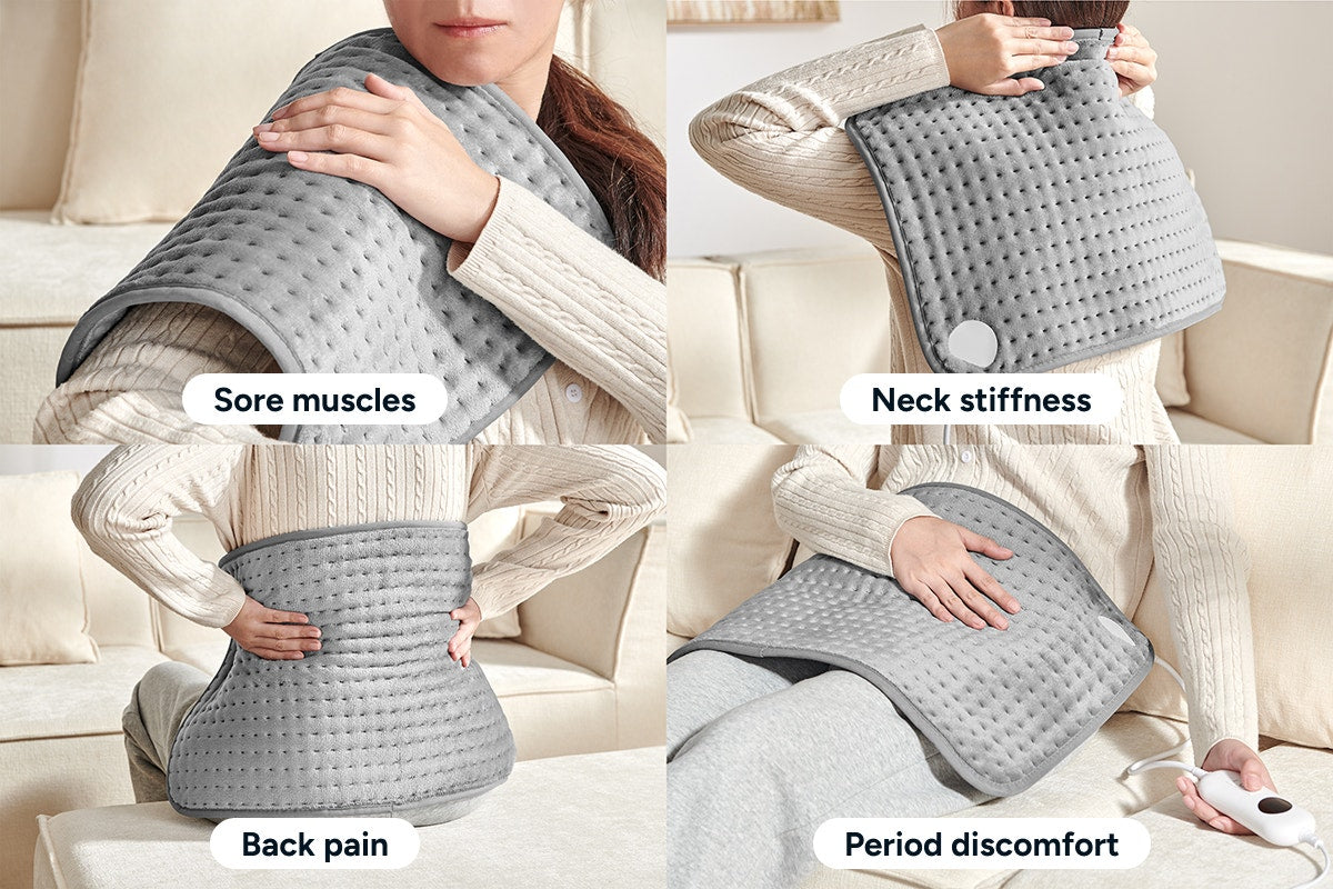 Kogan Electric Heating Pad (Charcoal, 35 x 60cm)