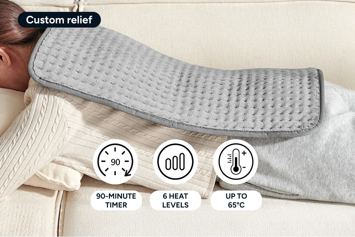 Kogan Electric Heating Pad (Charcoal, 35 x 60cm)