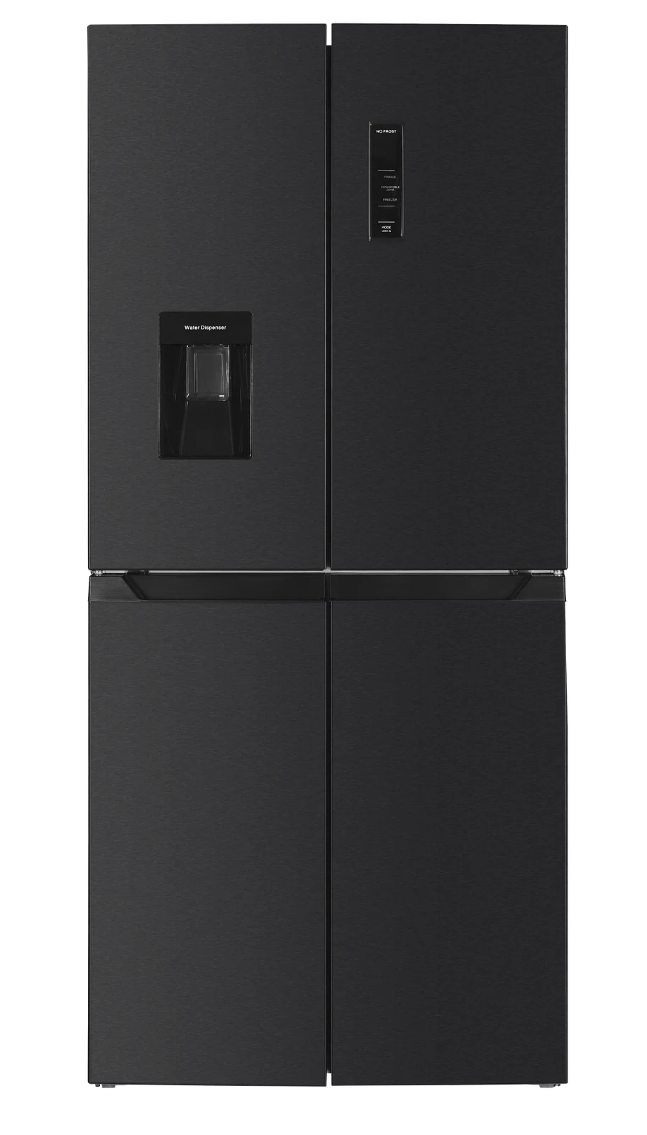 Kogan 464L French Door Fridge with Water Dispenser (Black Stainless Steel)