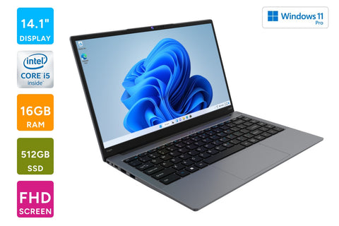 Kogan Atlas C100 14.1" Full HD Core i5 Laptop with Windows 11 Pro (16GB, 512GB)