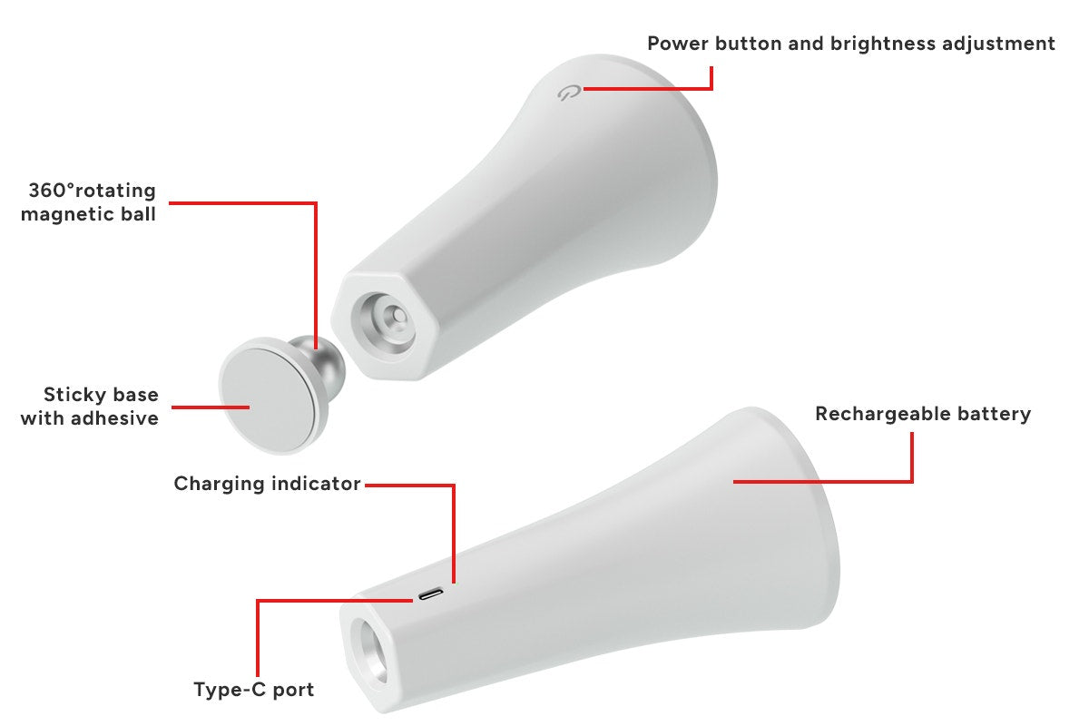 Kogan Rechargeable Magnetic Table & Wall Lamp