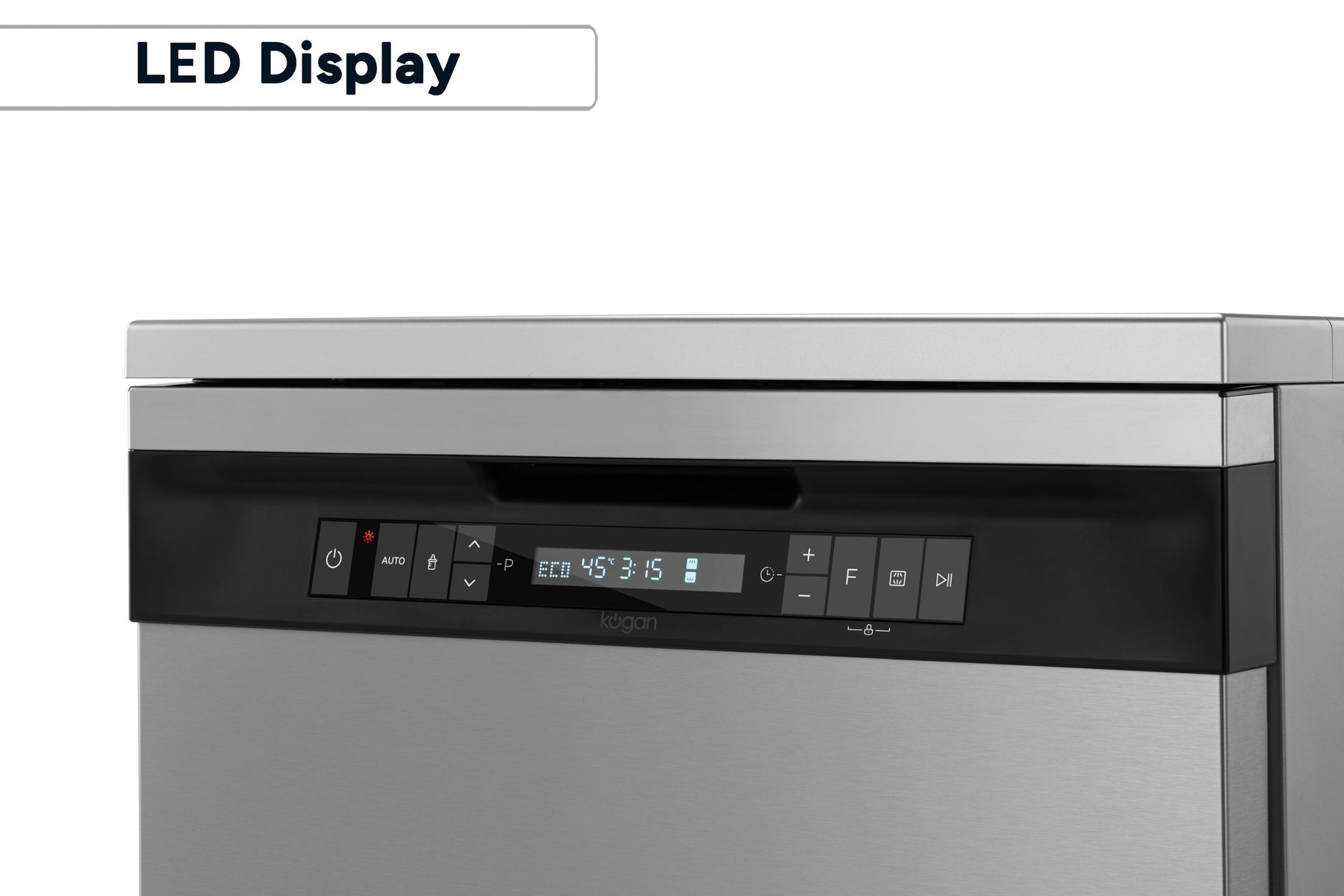Kogan 60cm Freestanding Dishwasher (15 Place, Stainless Steel)