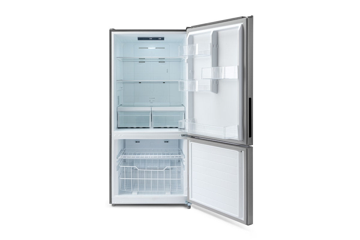 Kogan 529L Bottom Mount Fridge - Stainless Steel)