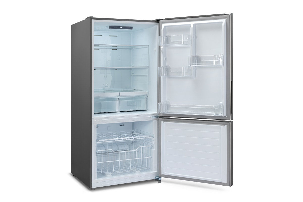 Kogan 529L Bottom Mount Fridge - Stainless Steel)