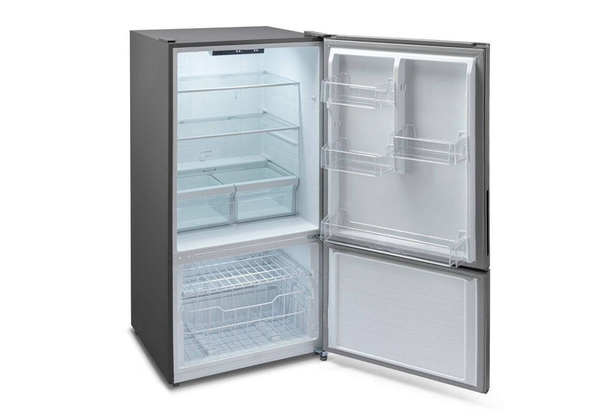 Kogan 529L Bottom Mount Fridge - Stainless Steel)
