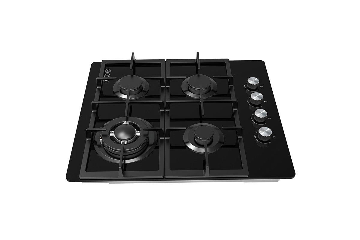 Kogan 60cm Gas Cooktop Black Glass - SuperSaverAU - view 4