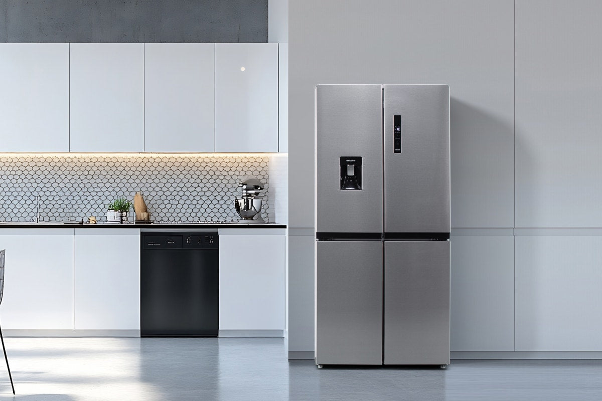 Kogan 490L French Door Fridge with Water Dispenser (Stainless Steel)