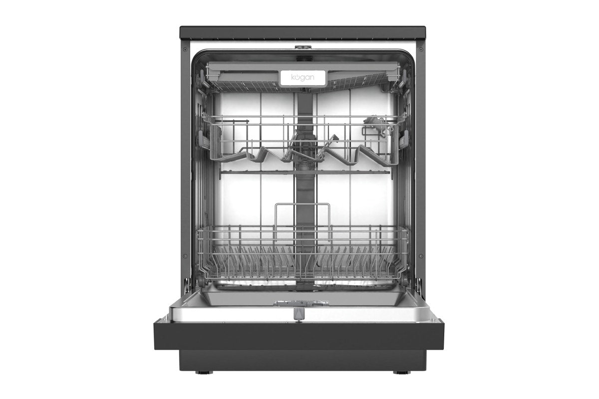 Kogan 60cm Freestanding Dishwasher (15 Place, Black Stainless Steel)