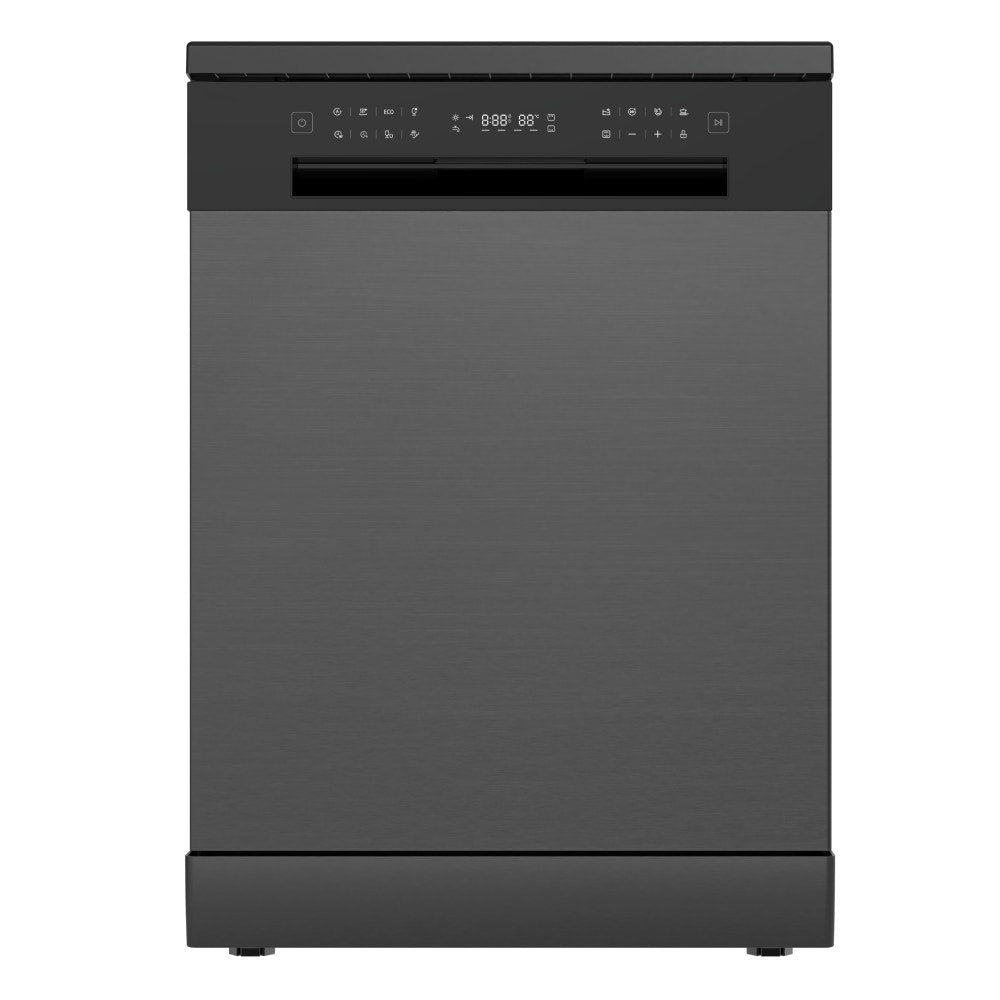 Kogan 60cm Freestanding Dishwasher (15 Place, Black Stainless Steel)
