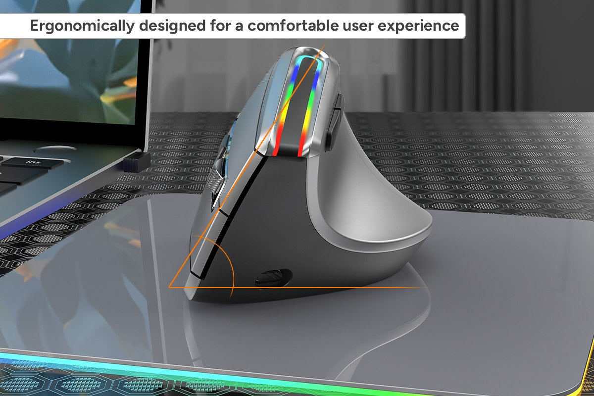 Kogan MX Vertical Rechargeable Wireless Ergonomic Mouse