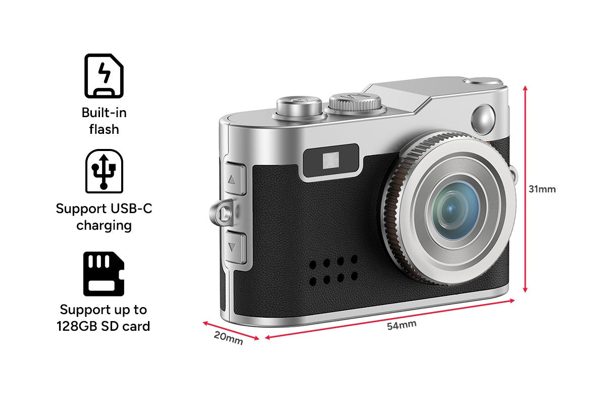 Kogan Mini Keychain Digital Camera (Black)