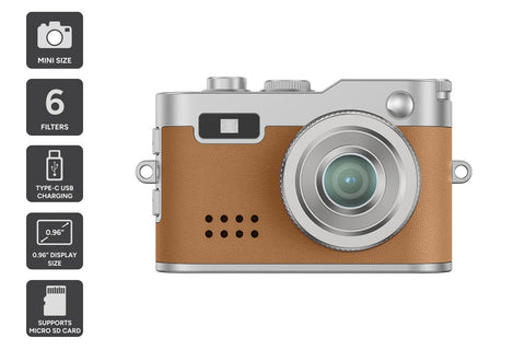 Kogan Mini Keychain Digital Camera (Brown)