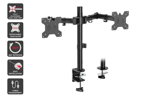 Kogan Articulating Dual Monitor Arm for 17"- 32" Monitors