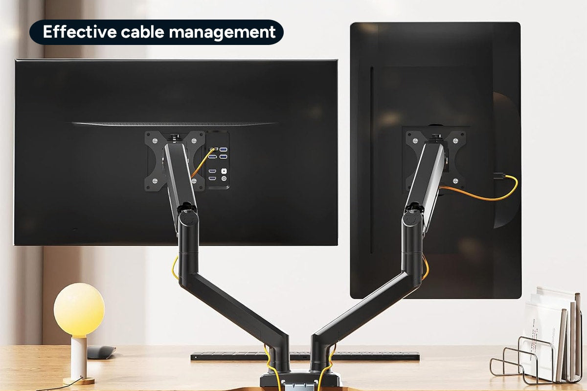 Kogan Full Motion Gas Spring Dual Monitor Arm for 17" - 32" Monitors