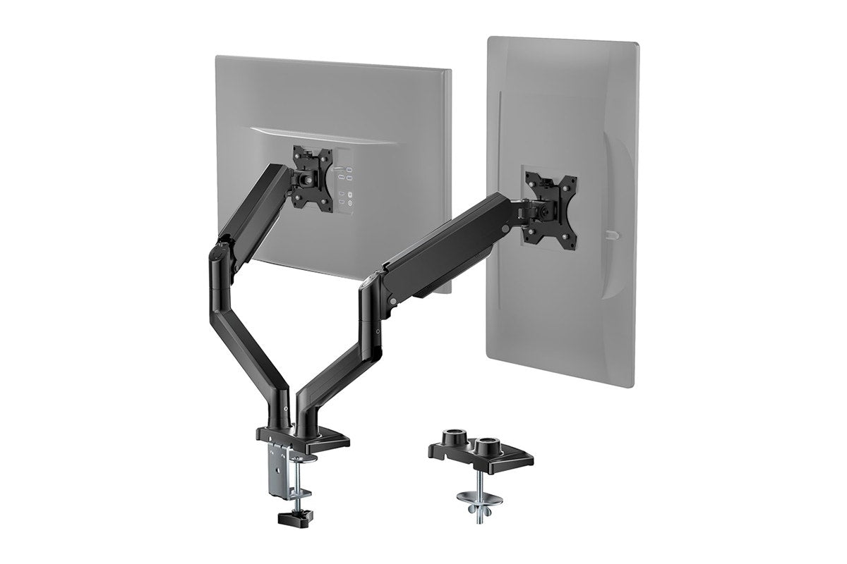 Kogan Full Motion Gas Spring Dual Monitor Arm for 17" - 32" Monitors