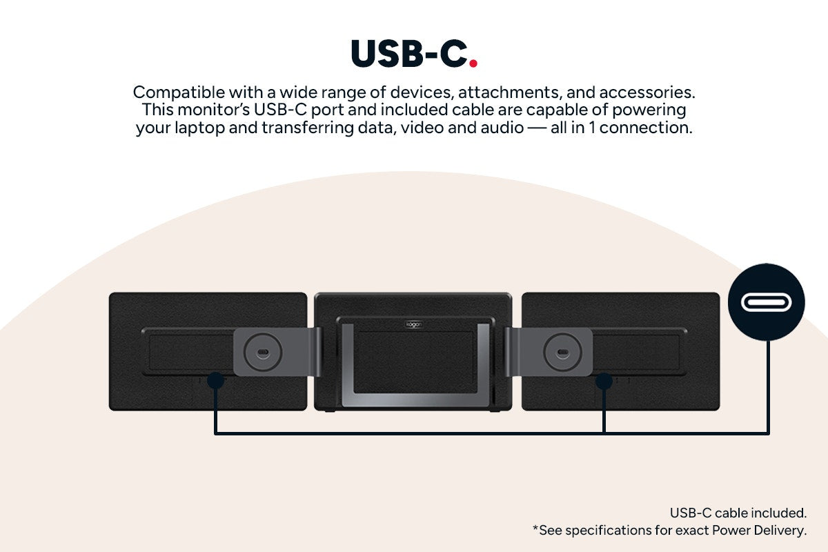 Kogan XPRESSO 16" Detachable Dual Screen USB-C Portable Monitor