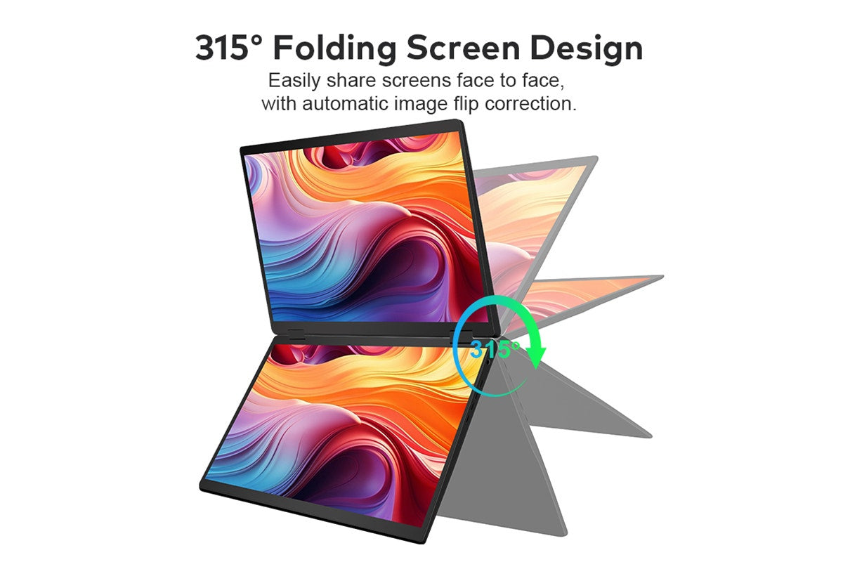 Kogan XPRESSO 16" QHD+ 2.5K Stackable Dual Screen USB-C Portable Monitor