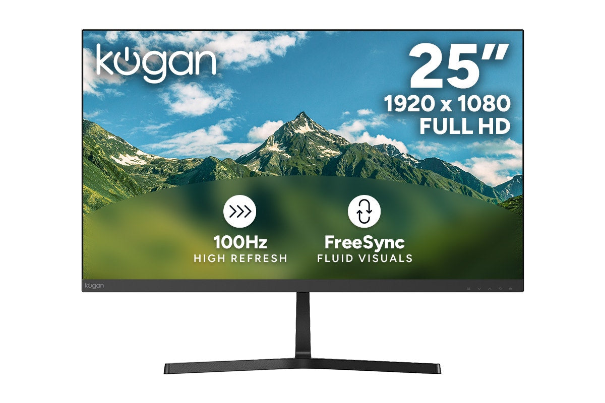 Kogan 25" Full HD 100Hz Frameless FreeSync Monitor - 1920 x 1080 - SuperSaverAU - view 1