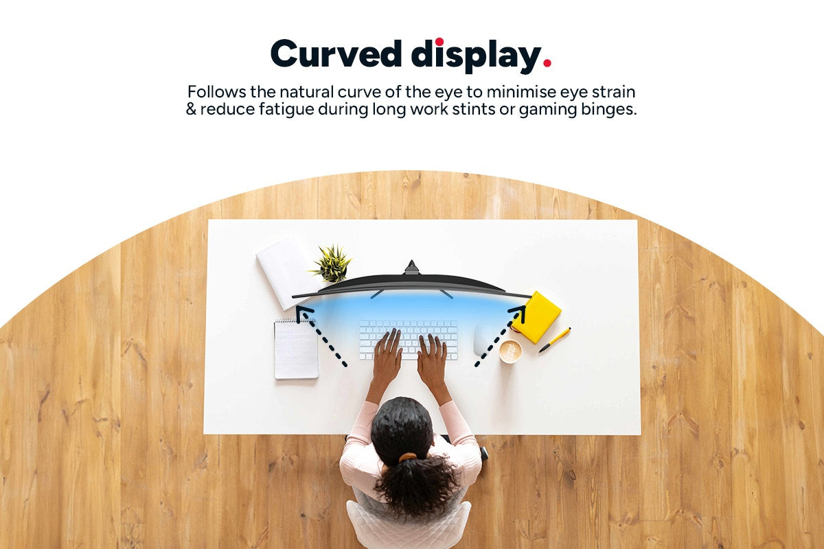 Kogan 27" Curved QHD 75Hz FreeSync Monitor (2560 x 1440)