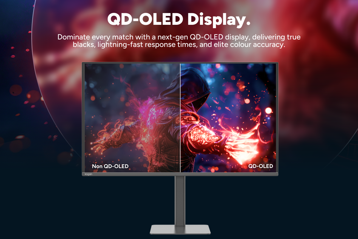 Kogan Omega 32" 4K UHD QD-OLED 240Hz 0.03ms USB-C Gaming Monitor (3840 x 2160)