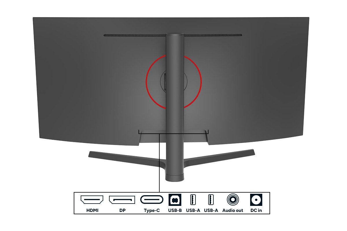 Kogan Infinity 34" Curved Ultrawide WQHD 180Hz USB-C Monitor (3440 x 1440)