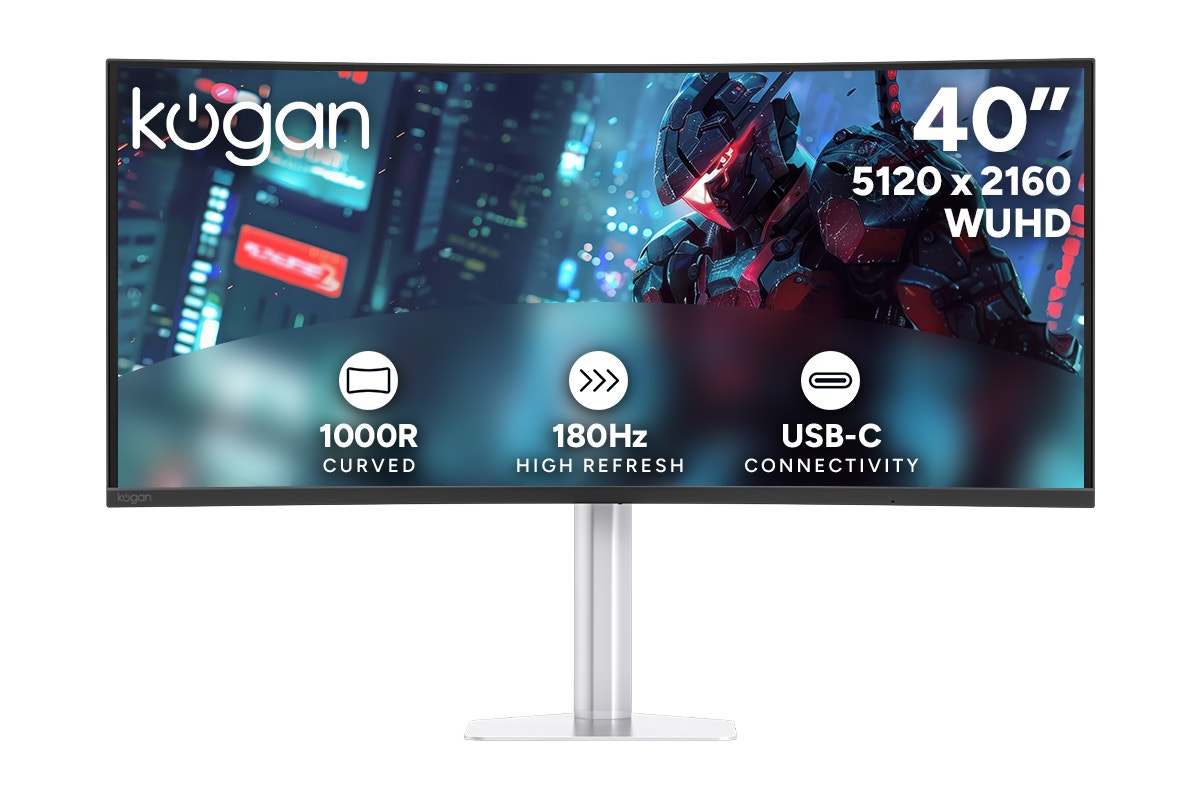 Kogan Infinity 40" Curved Ultrawide WUHD 5K2K 180Hz 1ms Freesync USB-C Gaming Monitor (5120 x 2160)