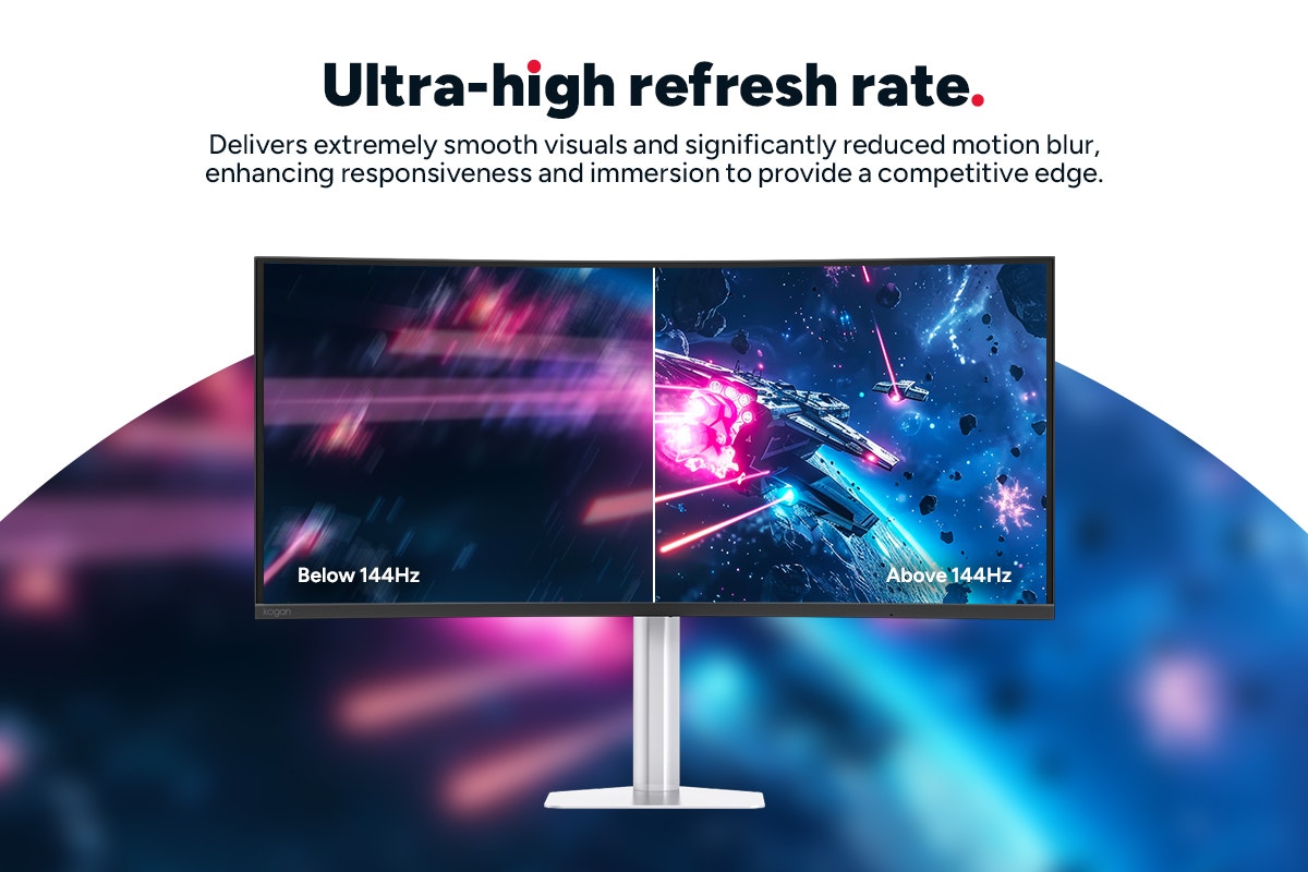 Kogan Infinity 40" Curved Ultrawide WUHD 5K2K 180Hz 1ms Freesync USB-C Gaming Monitor (5120 x 2160)