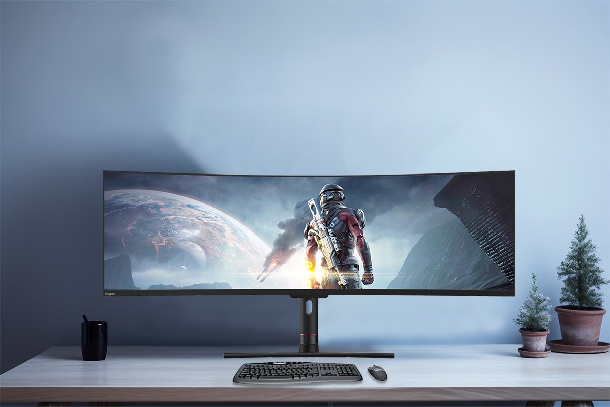 Kogan Infinity 49" Curved Ultrawide DFHD 144Hz USB-C Gaming Monitor (3840 x 1080)