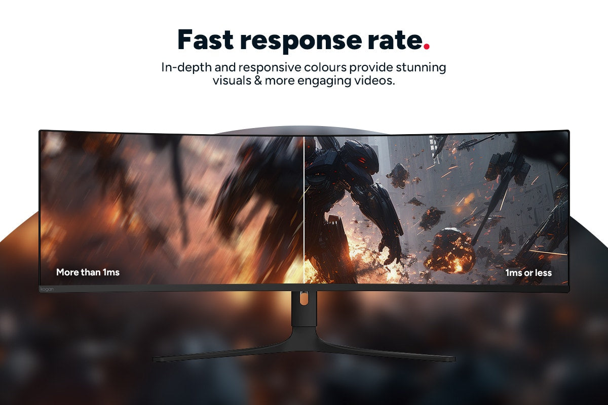Kogan 49" Curved Ultrawide QD-OLED Dual QHD 5K 240Hz 0.03ms USB-C Gaming Monitor (5120 x 1440)