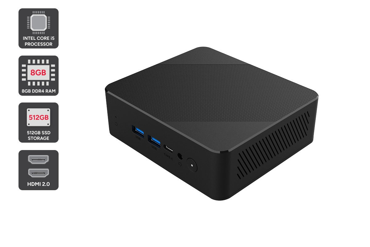 Kogan Atlas H100 Core i5 Mini PC with No OS (8GB, 512GB)