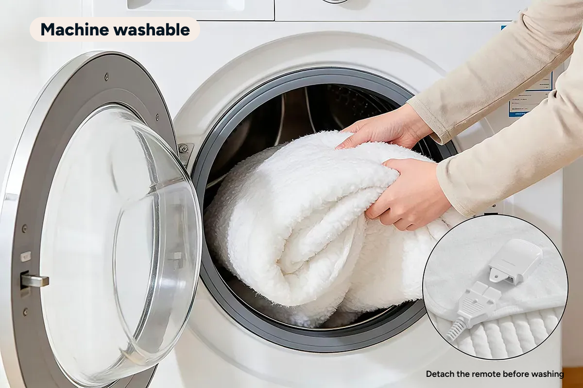 Kogan Multi-Zone Sherpa Fitted Electric Blanket (King)