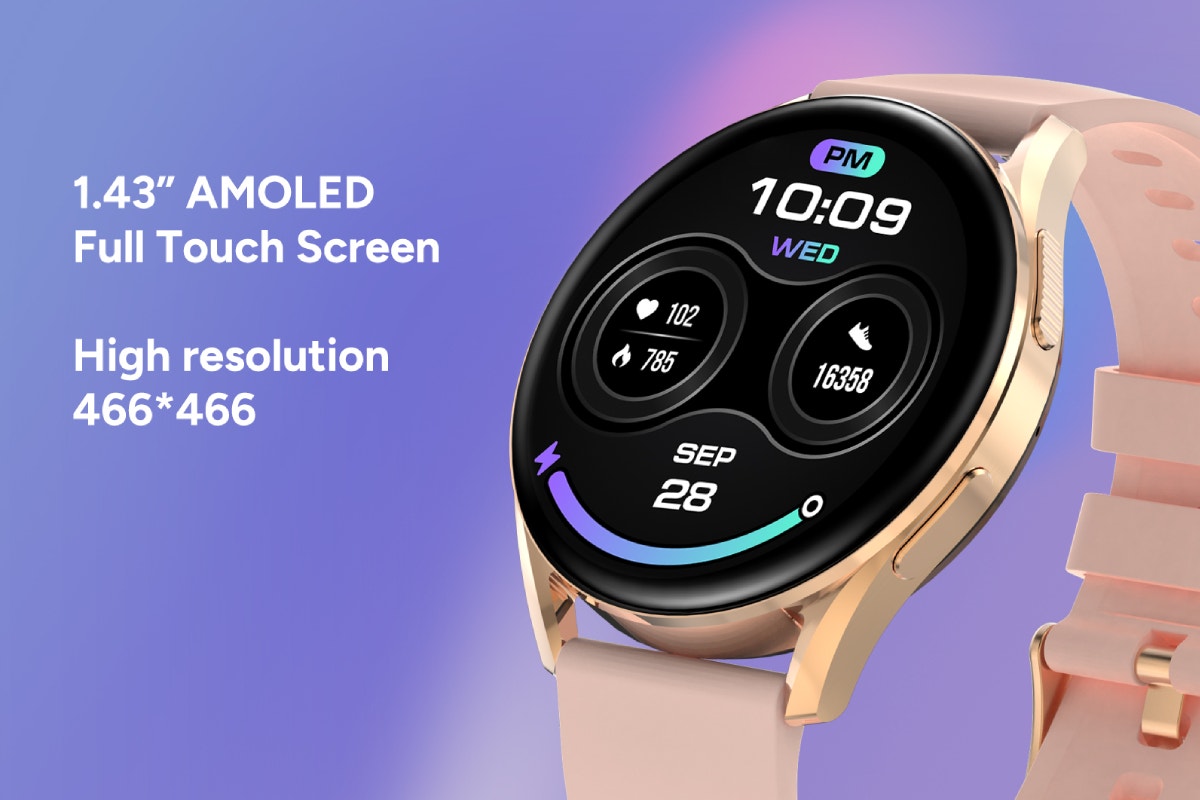 Kogan Pulse 3 Smart Watch (Rose Gold)