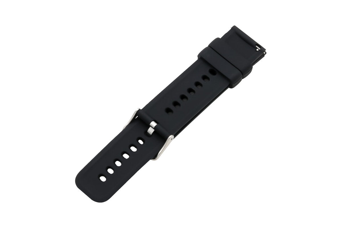 Silicone Strap for Kogan Pulse 3 Smart Watch (Classic Black)