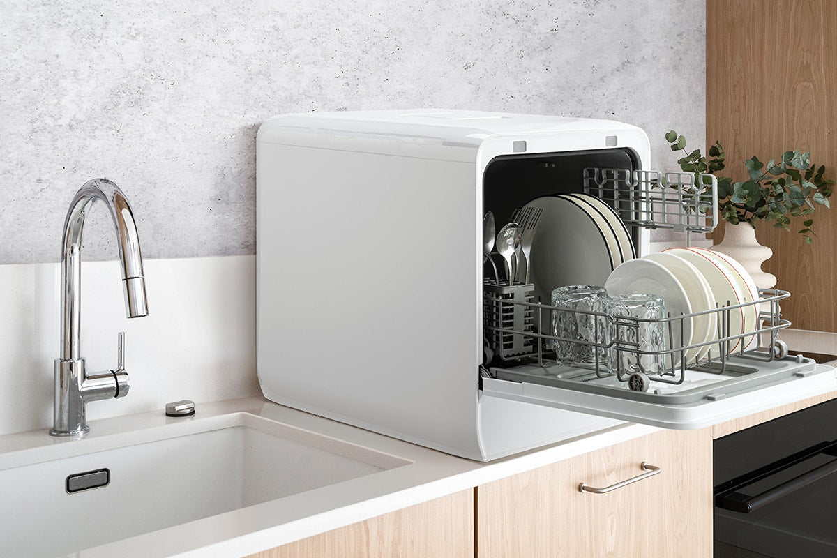 Kogan Portable Benchtop 3 Place Dishwasher (White)