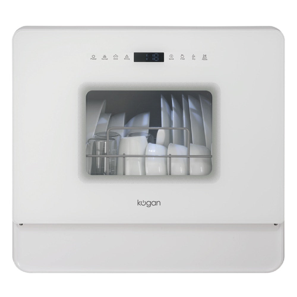 Kogan Portable Benchtop Dishwasher (4 Place, White)