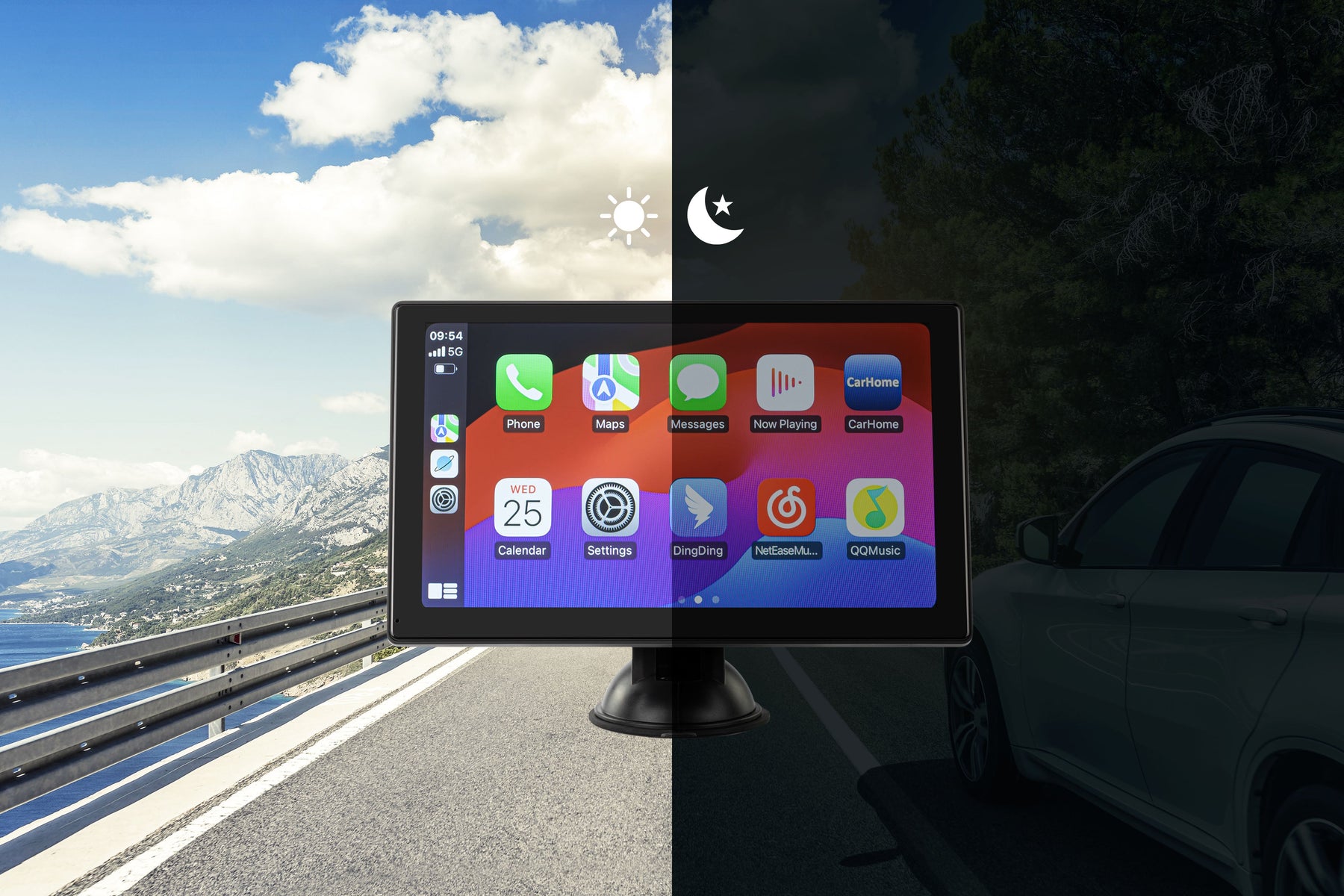 Kogan 9" Touchscreen Car Display with Apple CarPlay and Android Auto