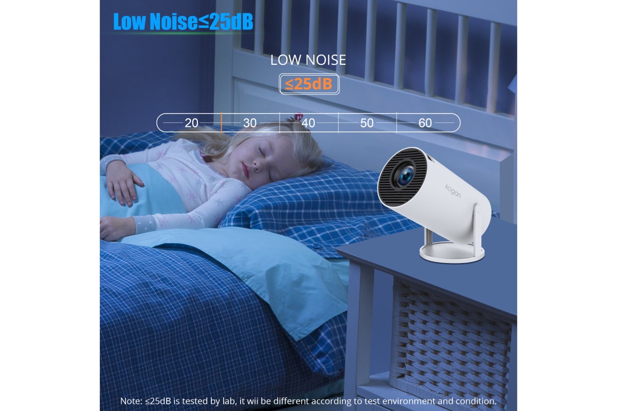 Kogan Freestyle Wi-Fi Projector with 100'' Projector Screen