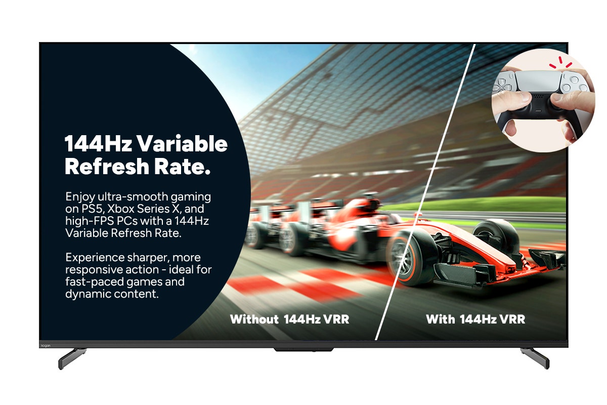 Kogan 55" Mini-LED QLED 4K 144Hz Smart AI Google TV - MQ9Z