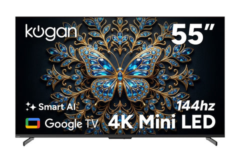 Kogan 55" Mini-LED QLED 4K 144Hz Smart AI Google TV - MQ9Z