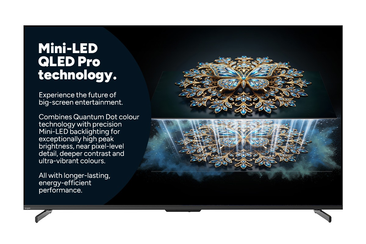 Kogan 55" Mini-LED QLED 4K 144Hz Smart AI Google TV - MQ9Z