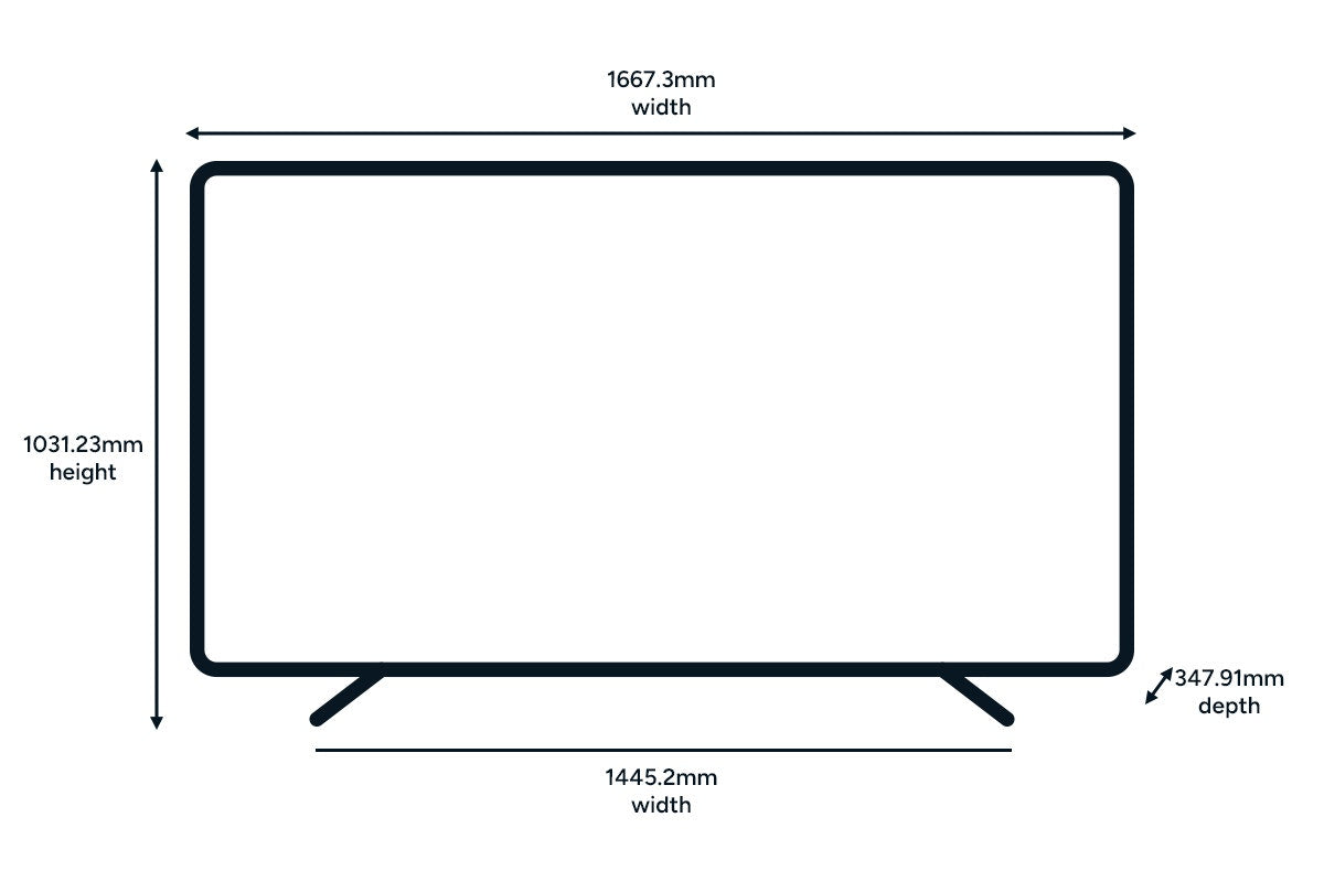 Kogan 75" Mini-LED QLED 4K Smart AI Google TV - MQ8T