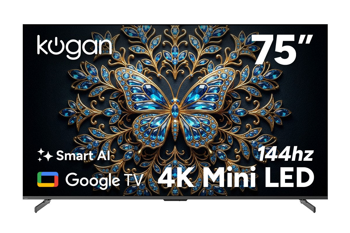 Kogan 75" Mini-LED QLED 4K 144Hz Smart AI Google TV - MQ9Z