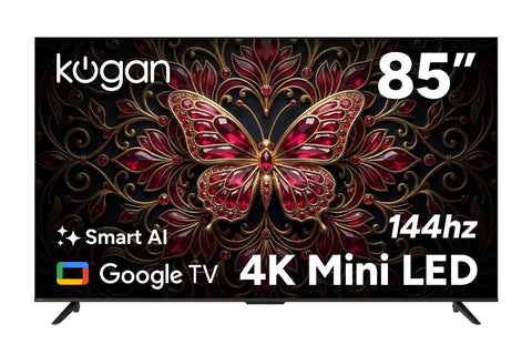 Kogan 85" Mini-LED QLED 4K 144Hz Smart AI Google TV - MQ9T