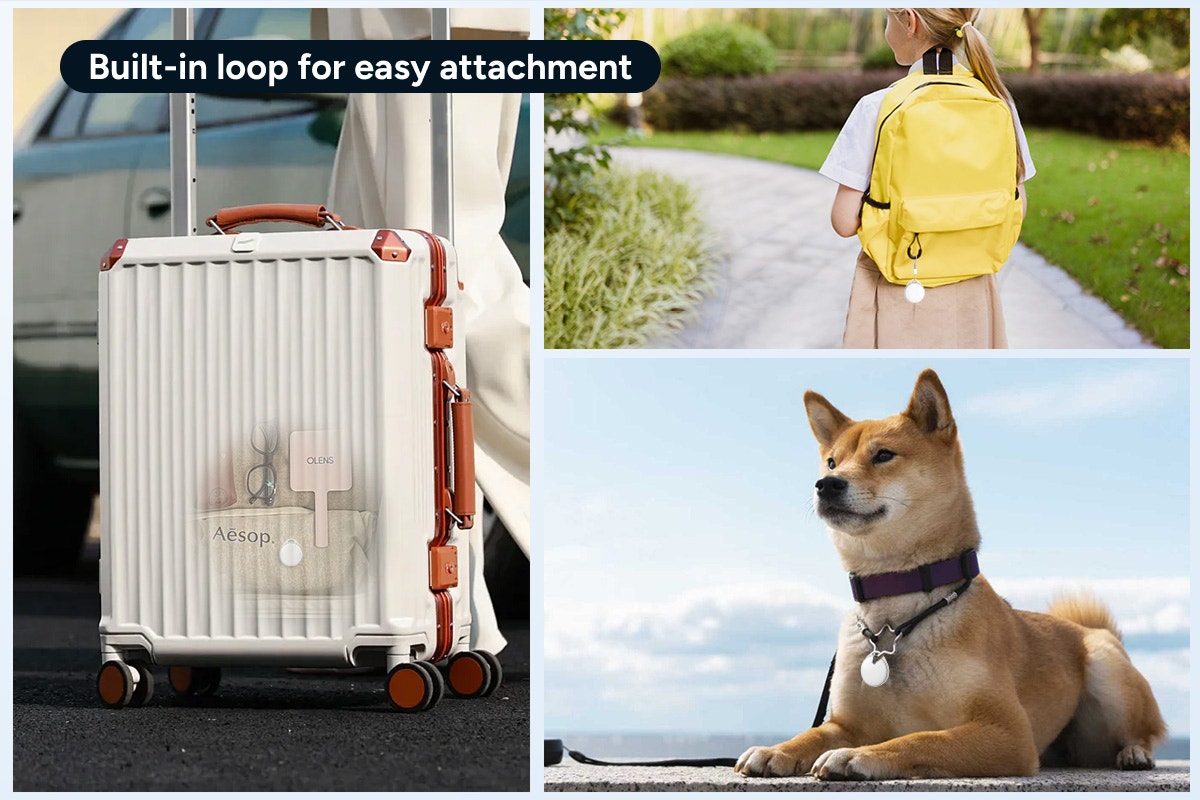 Kogan 2-in-1 Smart Tag Tracker for Apple Find My and Google Find Hub
