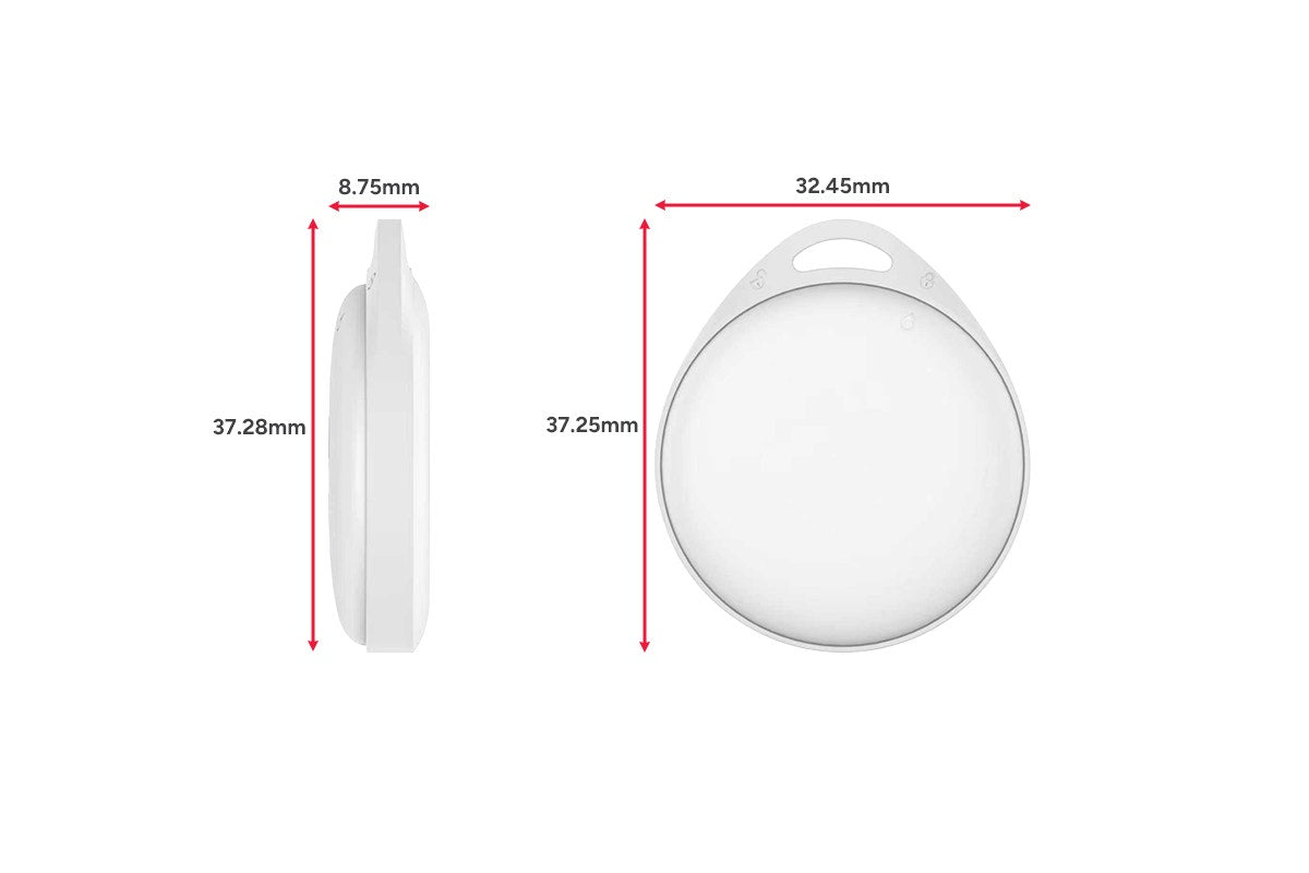 Kogan 2-in-1 Smart Tag Tracker for Apple Find My and Google Find Hub (4 Pack)