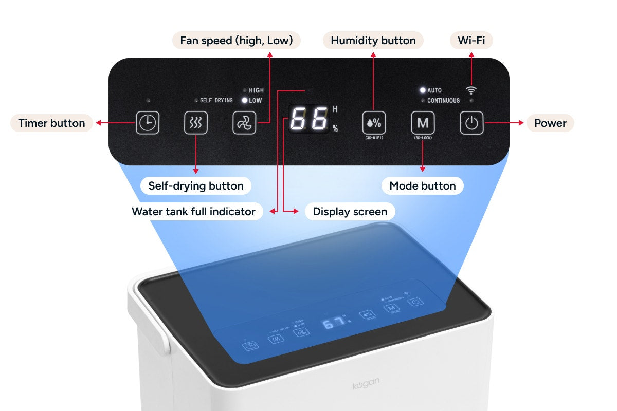 Kogan SmarterHome™ 30L Dehumidifier
