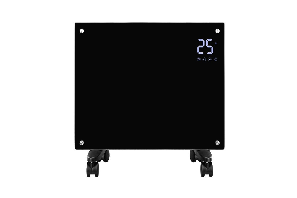 Kogan SmarterHome™ 1500W Premium Glass Panel Heater (Black)