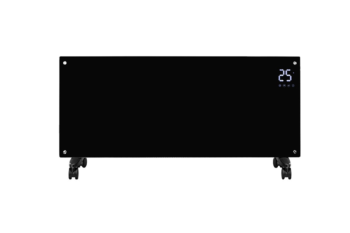 Kogan SmarterHome™ 2400W Premium Glass Panel Heater (Black)