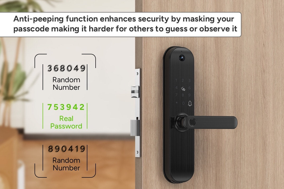 Premium SmarterHome Wi-Fi Fingerprint Video Smart Lock with Monitor - SuperSaverAU - view 5